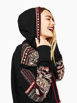Vintage Embroidered Hippie Sweater