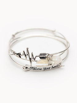 Follow Your Heart Bracelet With Natural Stone