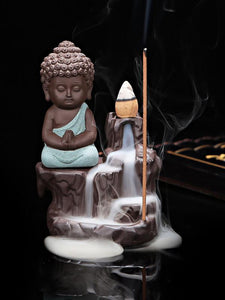 Monk Aromatherapy Burner with 20 Incense Cones and 1 Burner