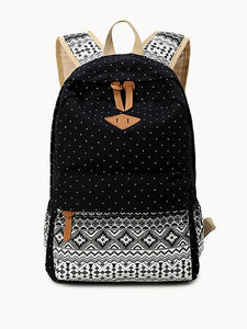 Canvas Cute School Backpack