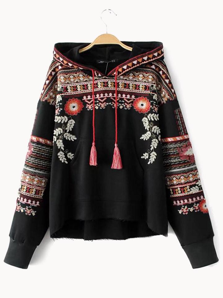 Vintage Embroidered Hippie Sweater