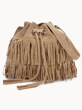 Vegan Suede Tassel Bag