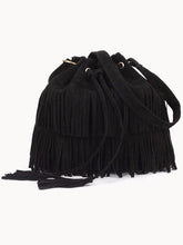 Vegan Suede Tassel Bag