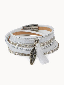 Feather Charm Bracelet