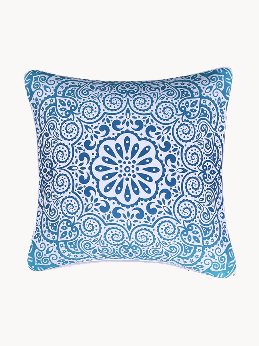 Light Blue Mandala Pillow Case