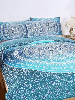 Light Blue Mandala Bedding Set
