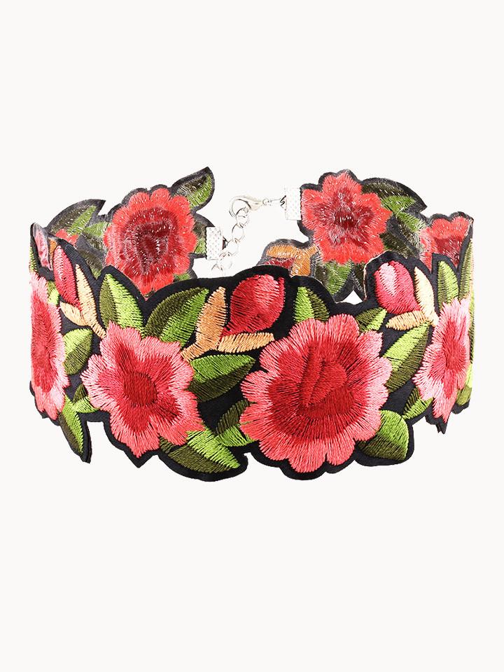 Floral Dream Embroidery Chocker