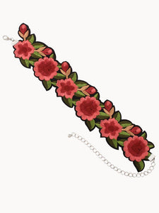 Floral Dream Embroidery Chocker