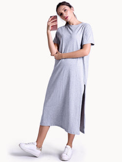 Simple Long Tee-Shirt Dress